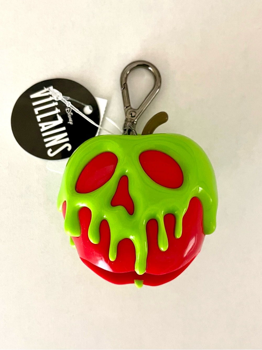 Bath & Body Works Disney Villains Poison Apple Hand Sanitizer Holder Keychain